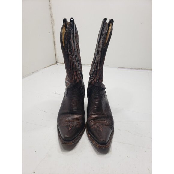 Corral Pull On Women’s Boots Size 6.5M Brown Stock R2425 Snip Toe Pre Owned - Picture 1 of 10